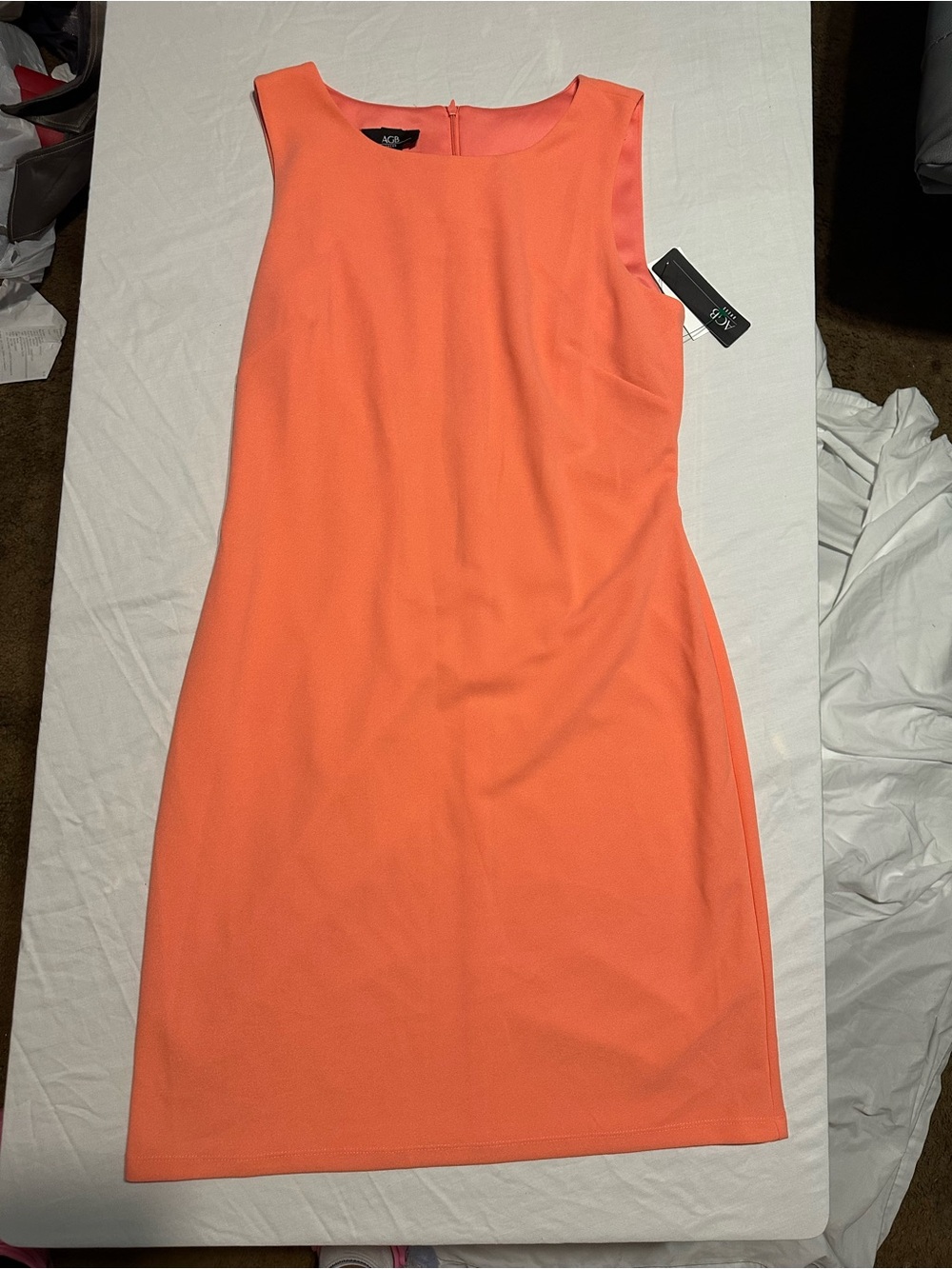 AGB Coral Sleeveless Shift Dress